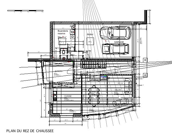 architecture & bois : Maison bioclimatique sur terrain en pente